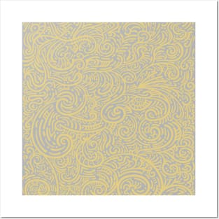 Modern Paisley Pattern Posters and Art